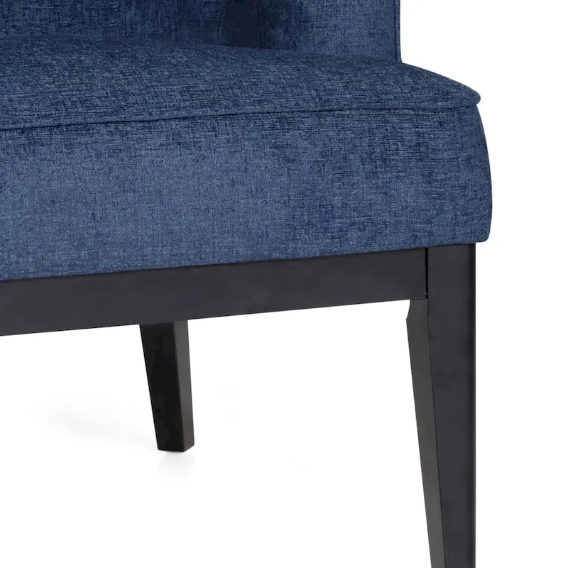 Fabric or Faux Leather Tufted Accent Chair