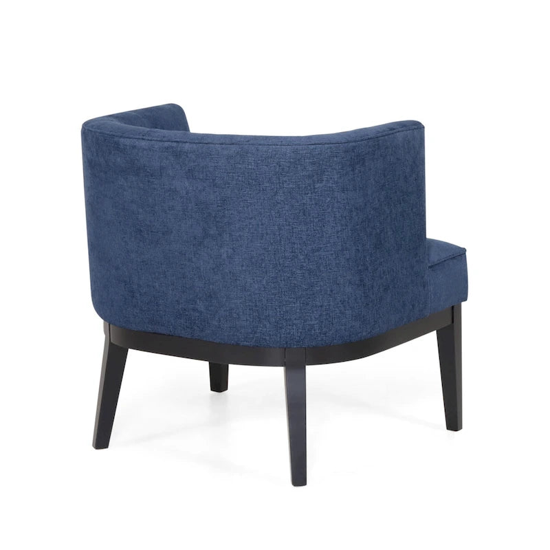 Fabric or Faux Leather Tufted Accent Chair