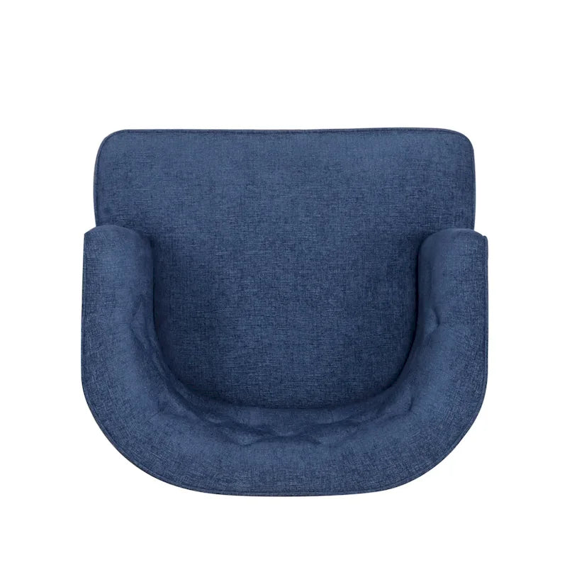 Fabric or Faux Leather Tufted Accent Chair
