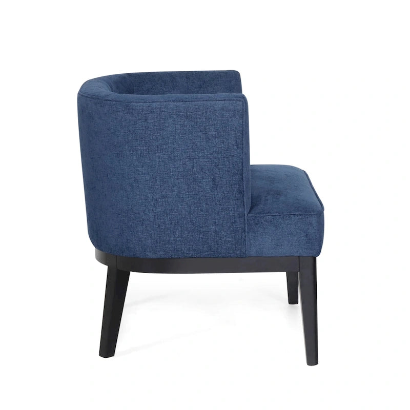 Fabric or Faux Leather Tufted Accent Chair