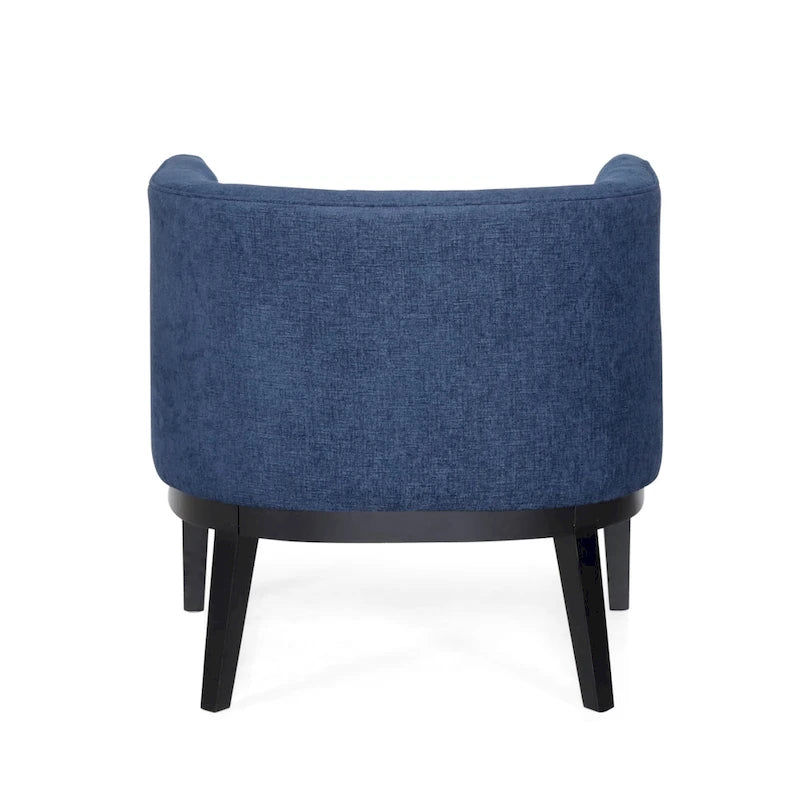 Fabric or Faux Leather Tufted Accent Chair