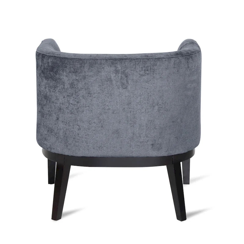Fabric or Faux Leather Tufted Accent Chair
