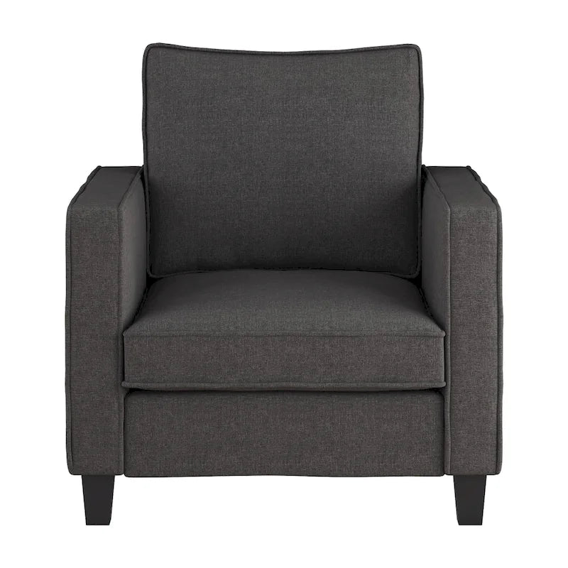 2 Piece Accent Chair with Ottoman Set