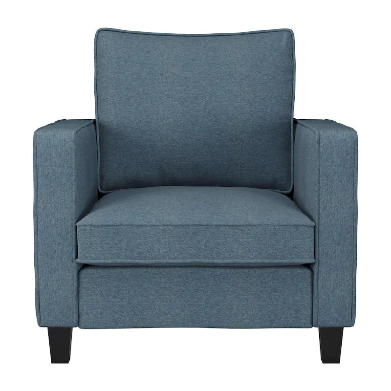 2 Piece Accent Chair with Ottoman Set