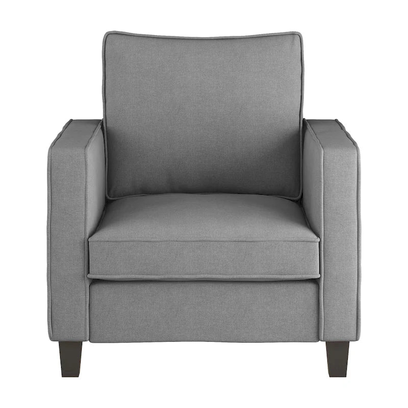2 Piece Accent Chair with Ottoman Set