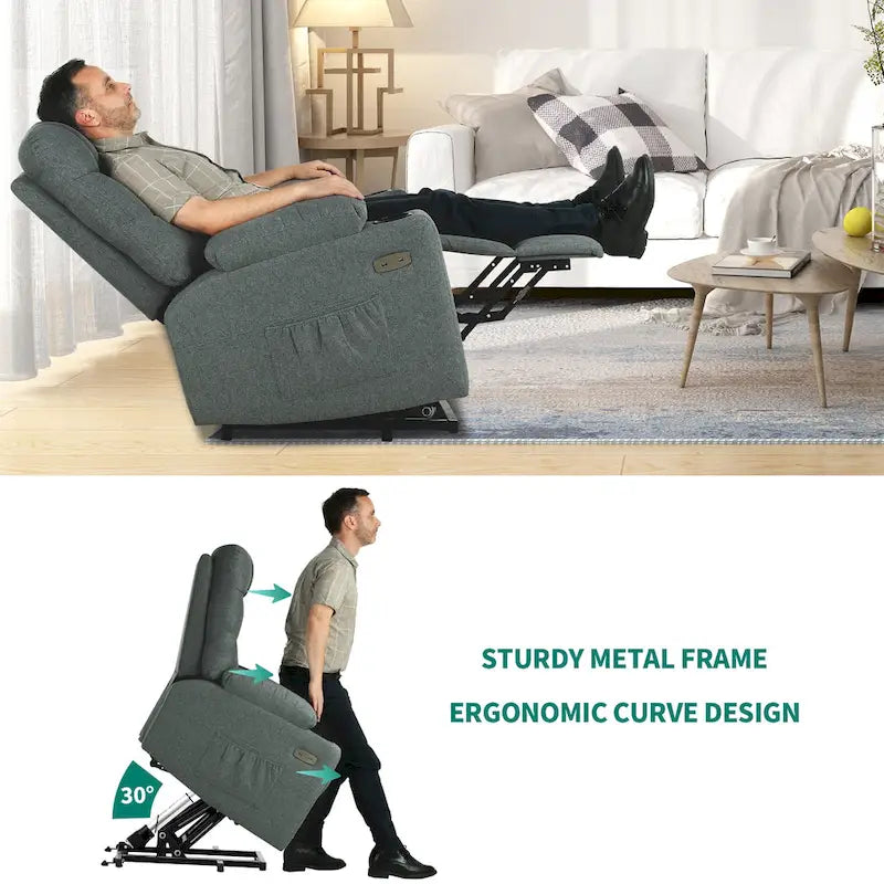 Modern Massage and Heating Recliner Sofa Chair