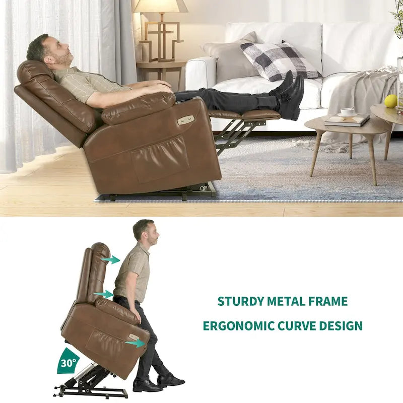 Modern Massage and Heating Recliner Sofa Chair