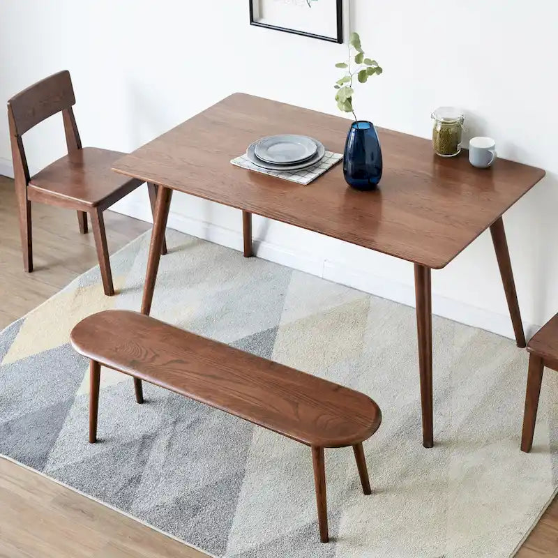 Nordic Style Natural Oak Wood Bench