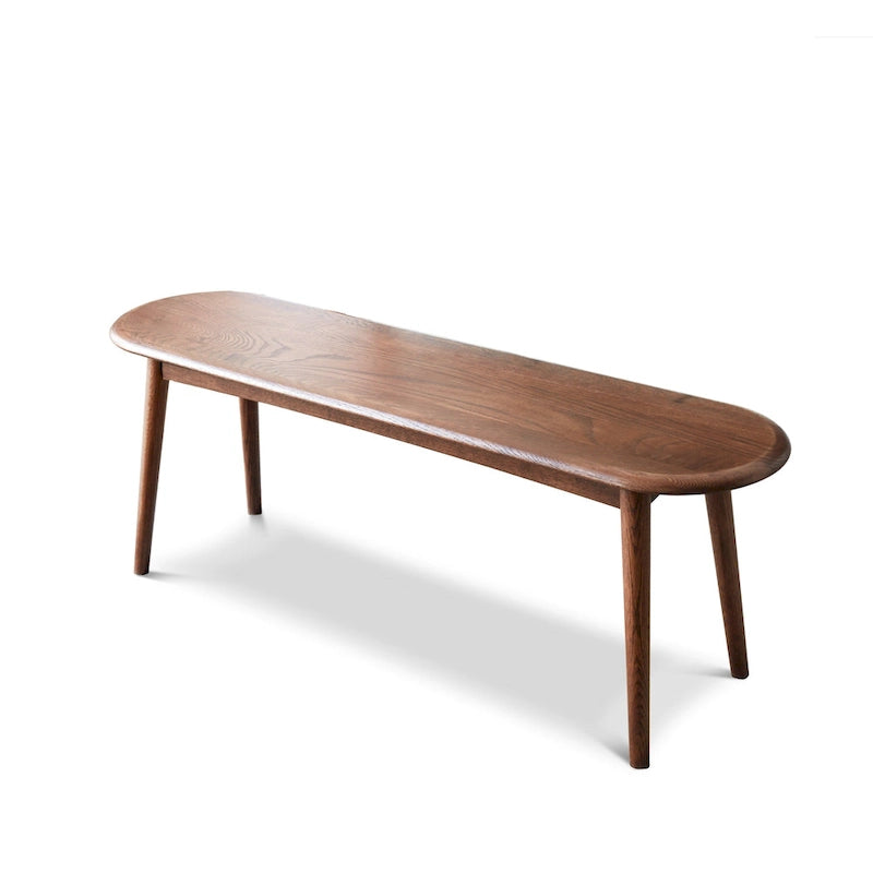 Panca in legno di quercia naturale in stile nordico