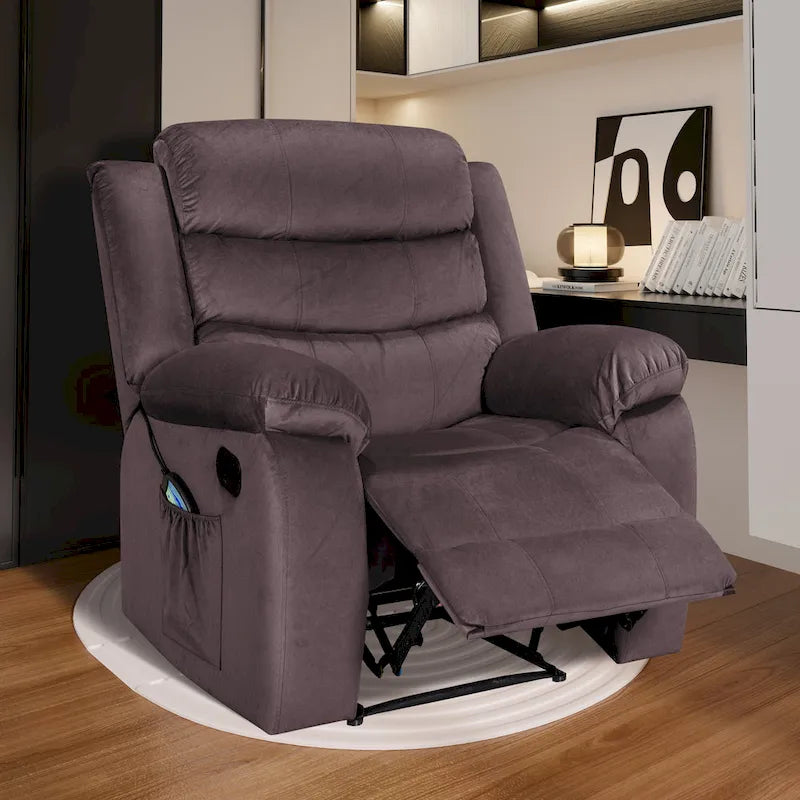 Soft Recliner Chair with Massage and Heat Function