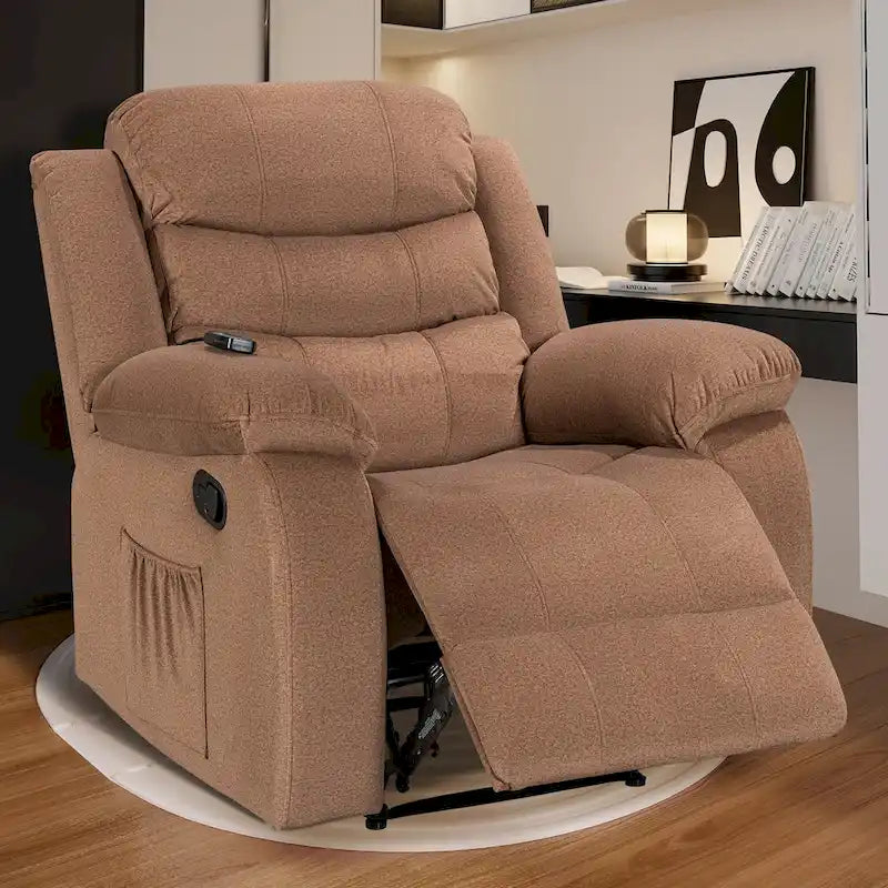 Soft Recliner Chair with Massage and Heat Function