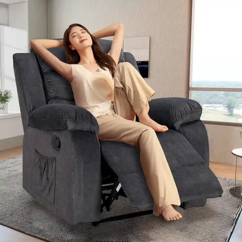 Soft Recliner Chair with Massage and Heat Function