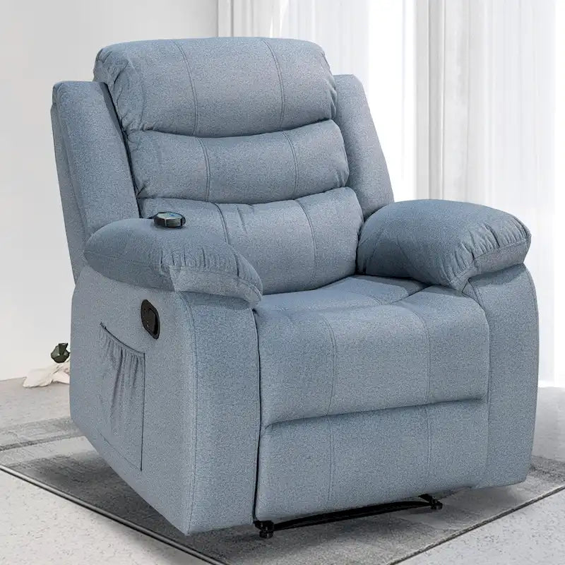 Soft Recliner Chair with Massage and Heat Function
