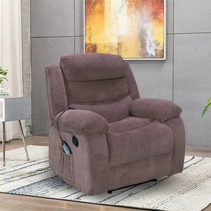 Soft Recliner Chair with Massage and Heat Function