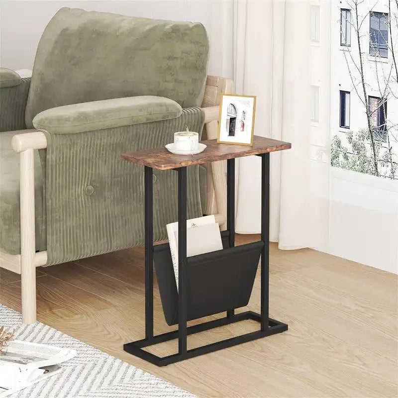 Traditional Style Small Narrow Side Table