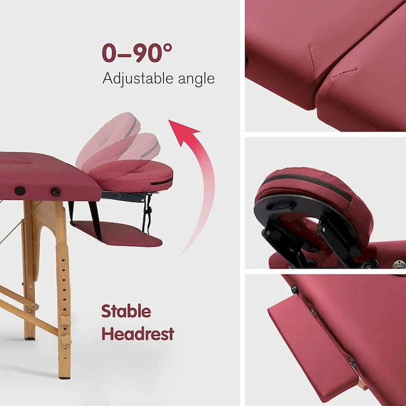 Massage Table 84 Inches Long Portable with Carry Case Table