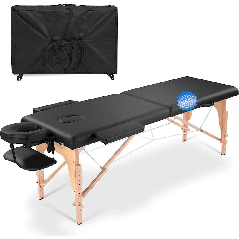 Massage Table 84 Inches Long Portable with Carry Case Table