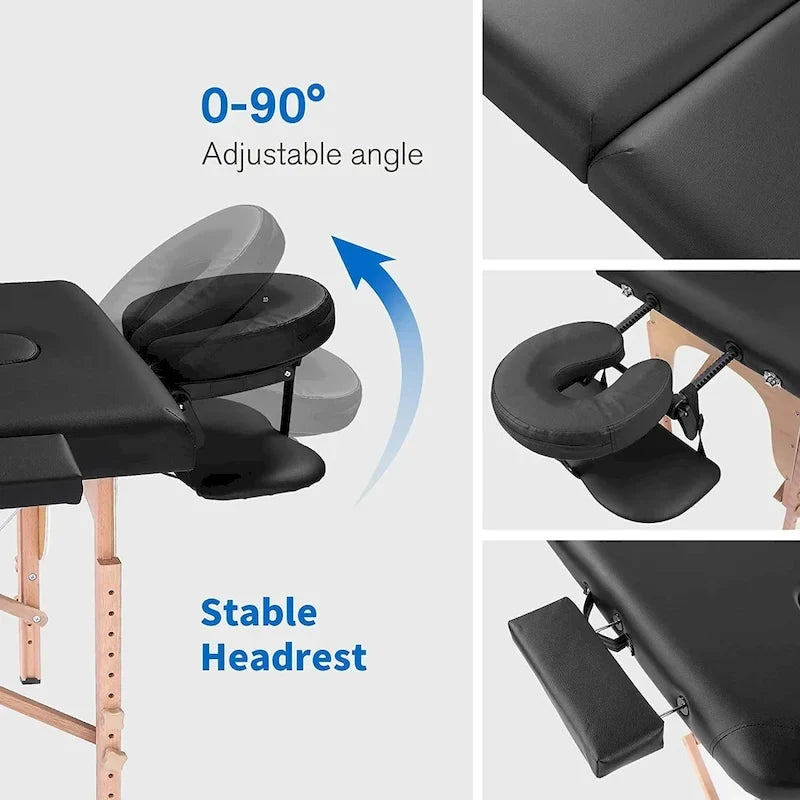 Massage Table 84 Inches Long Portable with Carry Case Table