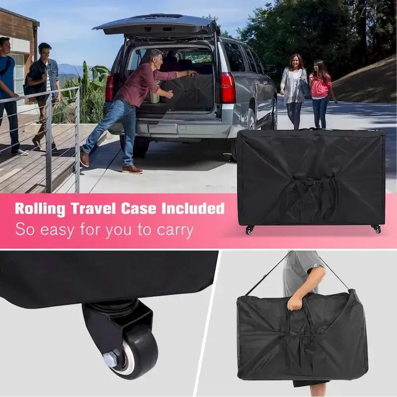 Massage Table 84 Inches Long Portable with Carry Case Table