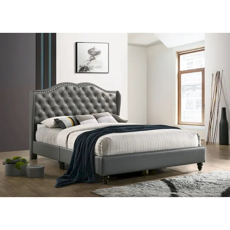 Nordic Style Tufted Upholstered Bed