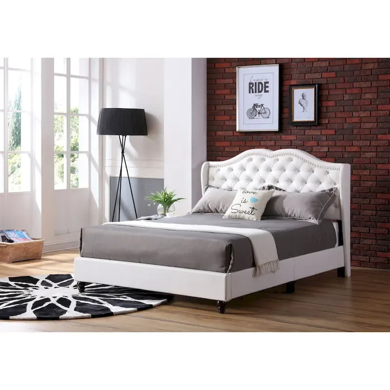 Nordic Style Tufted Upholstered Bed