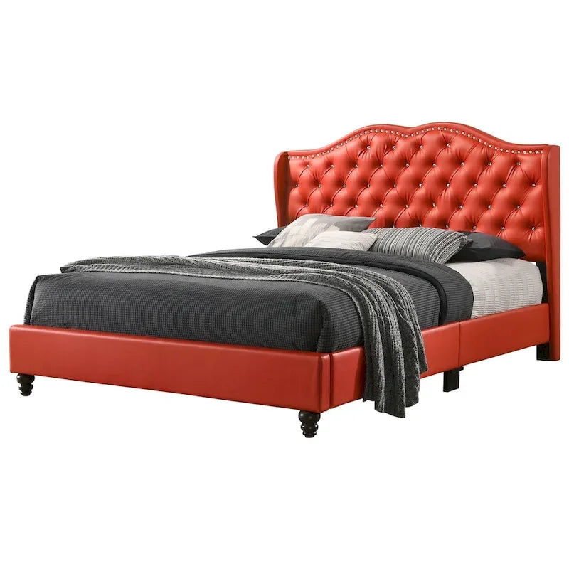 Nordic Style Tufted Upholstered Bed