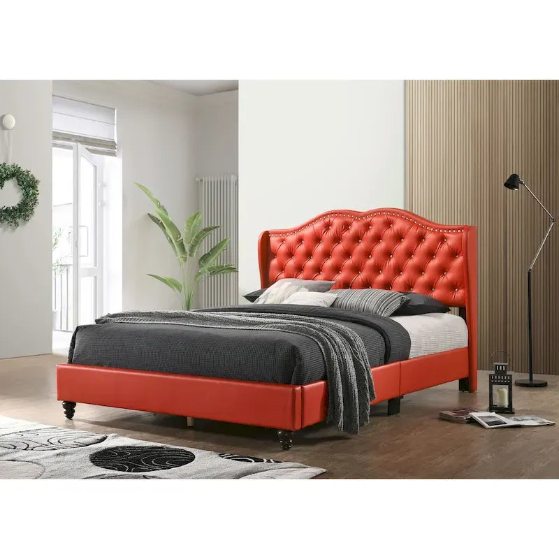 Nordic Style Tufted Upholstered Bed