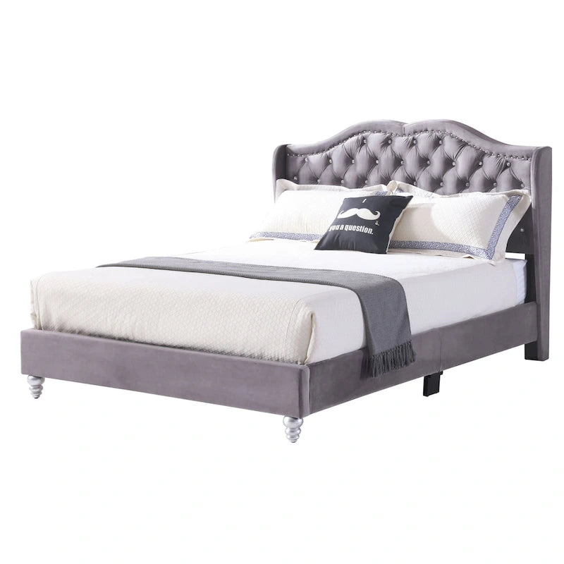 Nordic Style Tufted Upholstered Bed