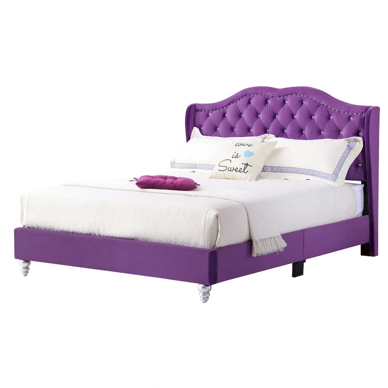 Nordic Style Tufted Upholstered Bed