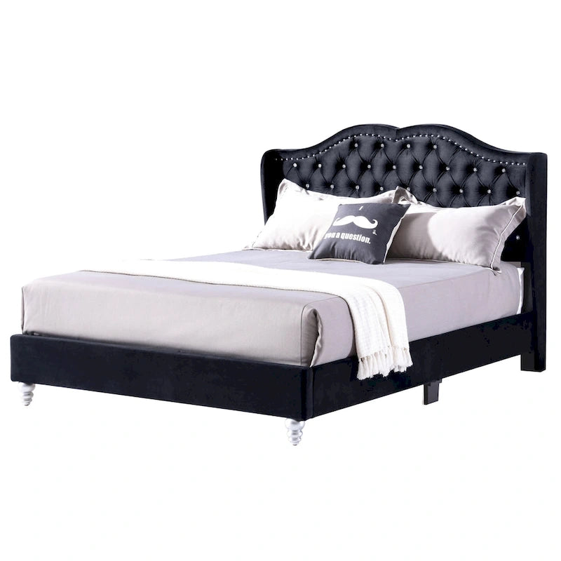 Nordic Style Tufted Upholstered Bed