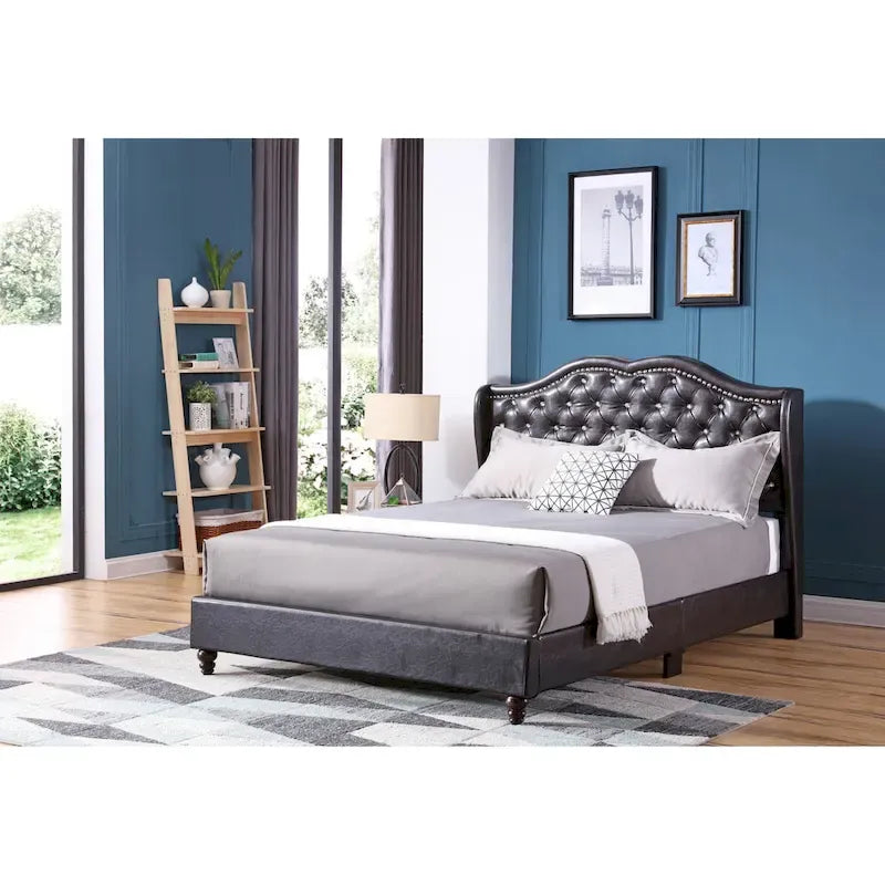 Nordic Style Tufted Upholstered Bed
