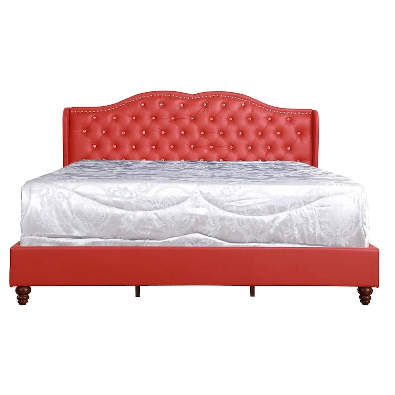 Nordic Style Tufted Upholstered Bed