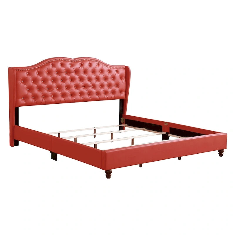 Nordic Style Tufted Upholstered Bed