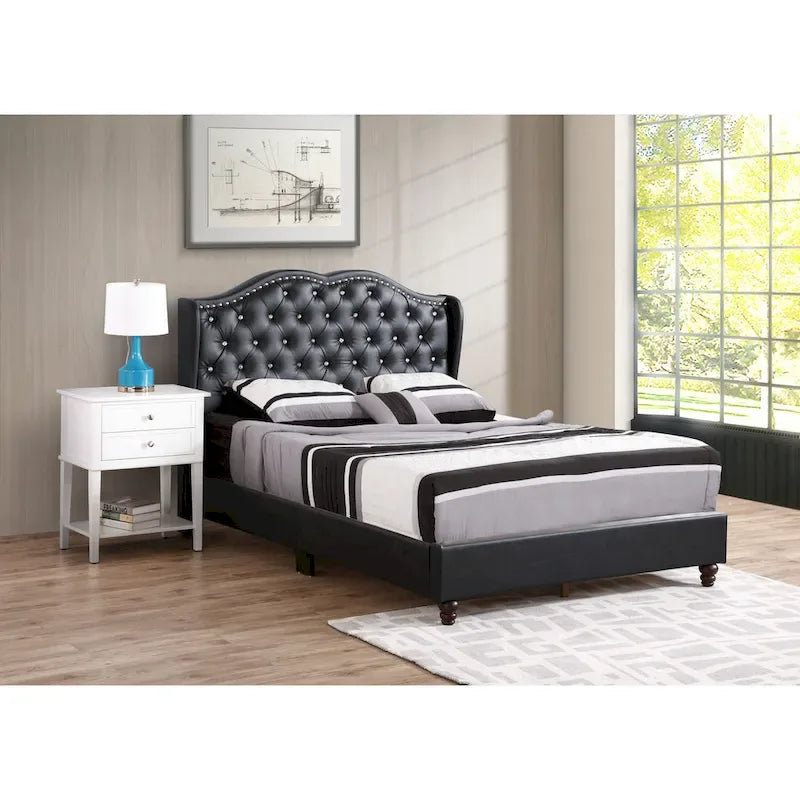 Nordic Style Tufted Upholstered Bed