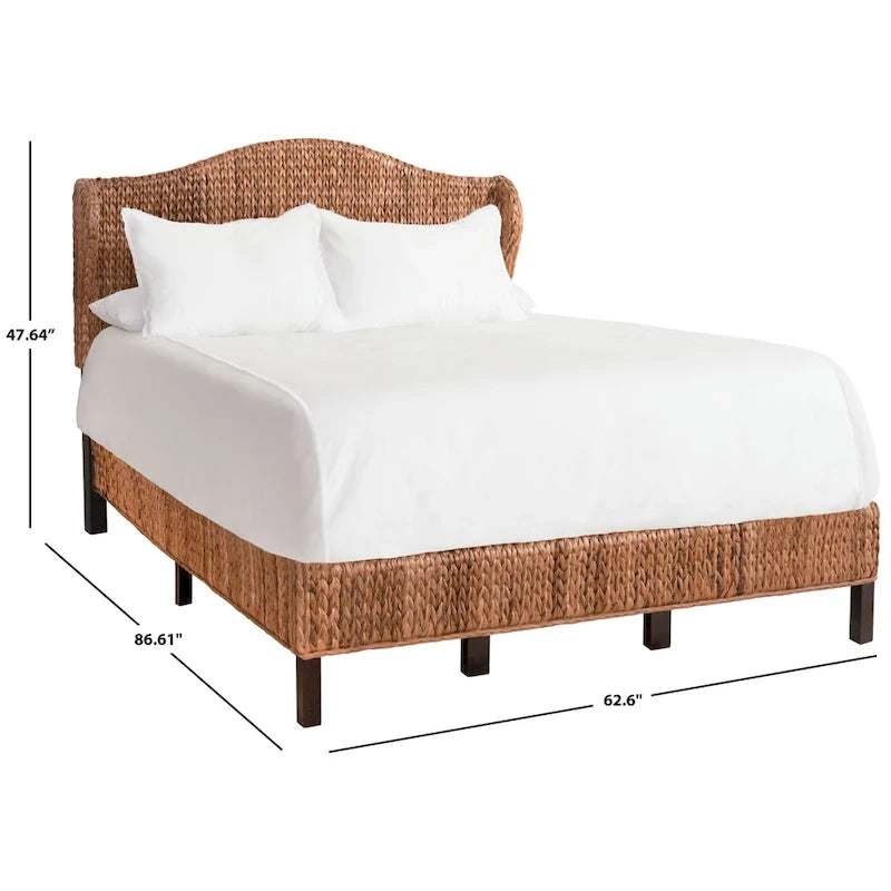 Letto costiero tradizionale in rattan