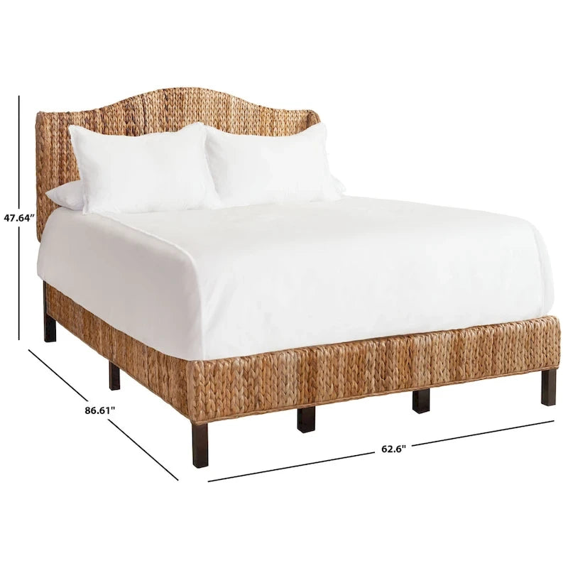 Letto costiero tradizionale in rattan