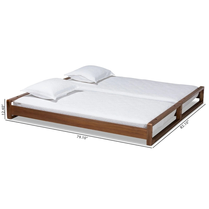 Modern and Contemporary Expandable Twin to King Bed Frame