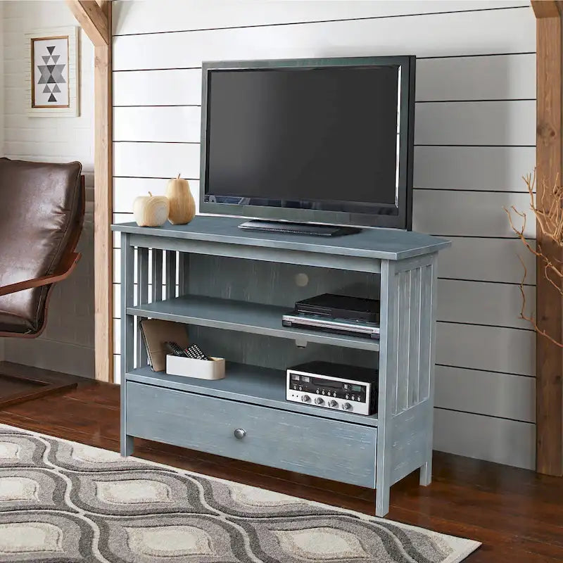 Solid Hardwood Corner TV Stand