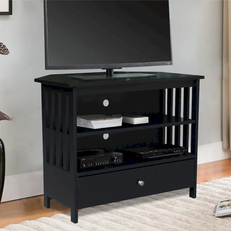 Solid Hardwood Corner TV Stand
