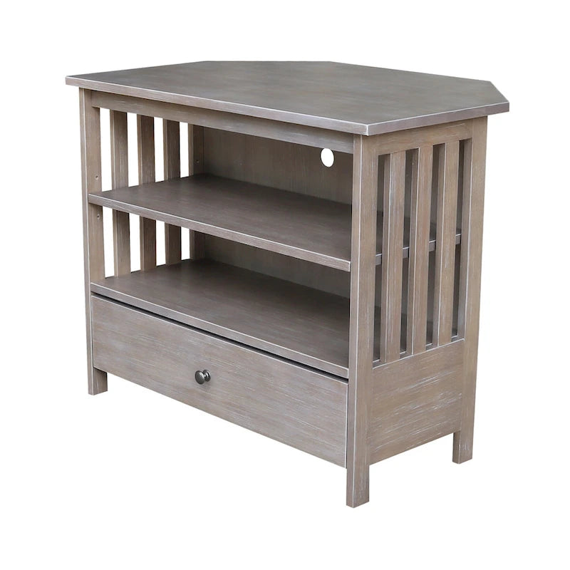 Solid Hardwood Corner TV Stand