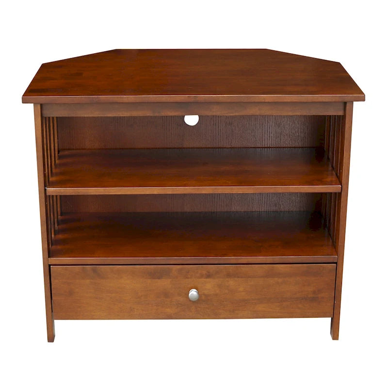 Solid Hardwood Corner TV Stand