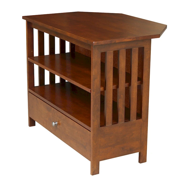 Solid Hardwood Corner TV Stand