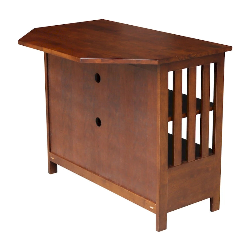 Solid Hardwood Corner TV Stand