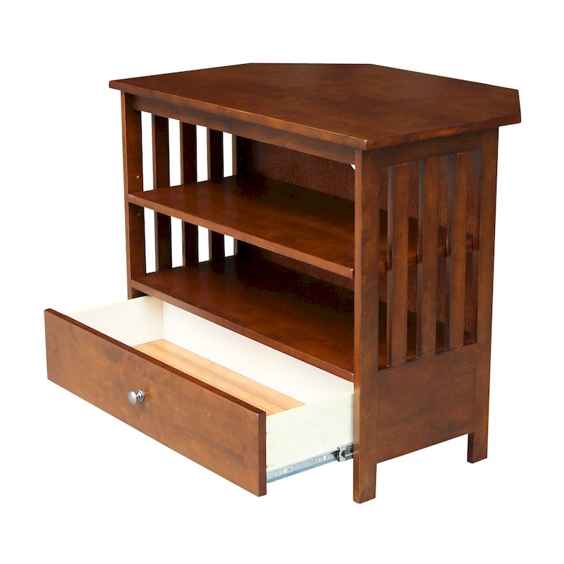 Solid Hardwood Corner TV Stand