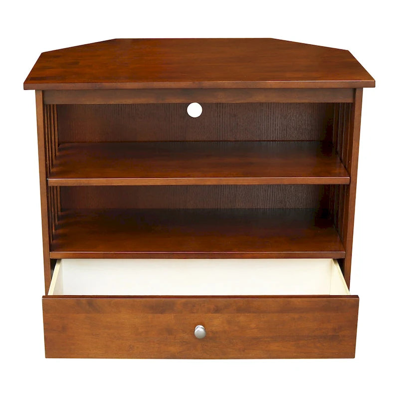 Solid Hardwood Corner TV Stand
