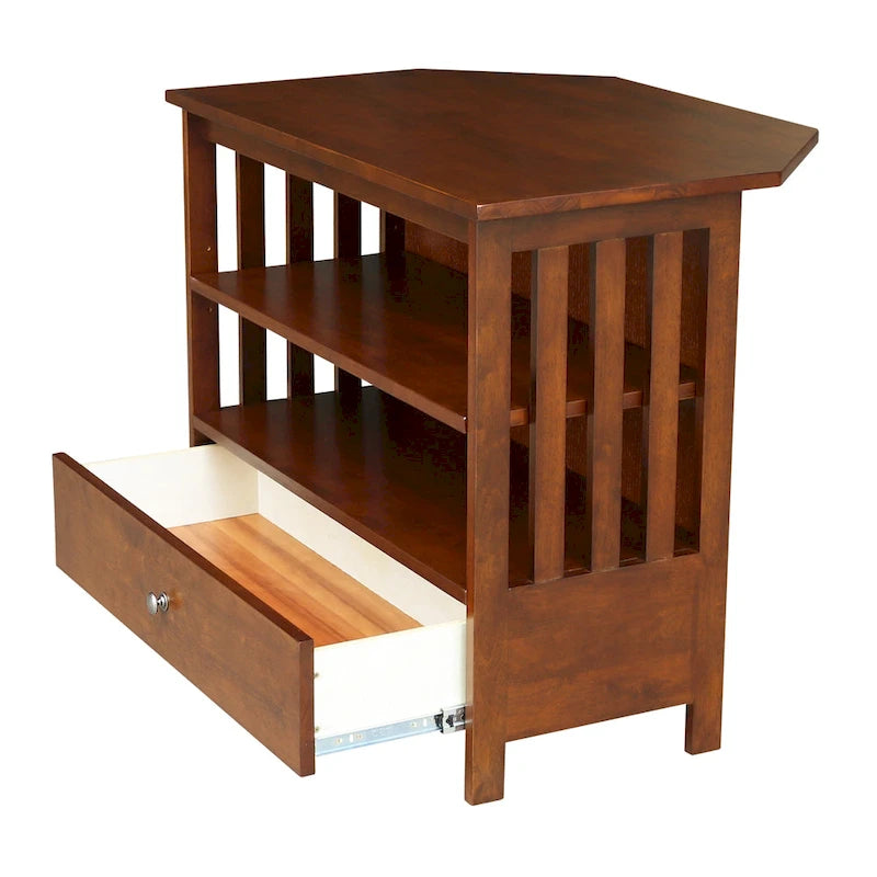 Solid Hardwood Corner TV Stand