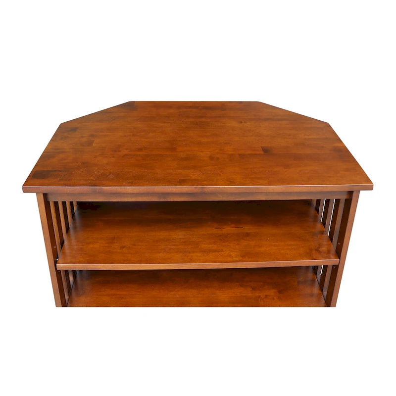 Solid Hardwood Corner TV Stand