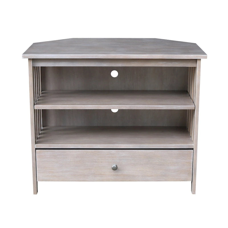 Solid Hardwood Corner TV Stand