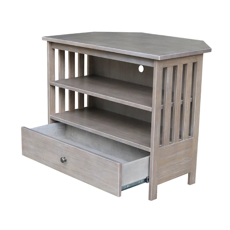 Solid Hardwood Corner TV Stand