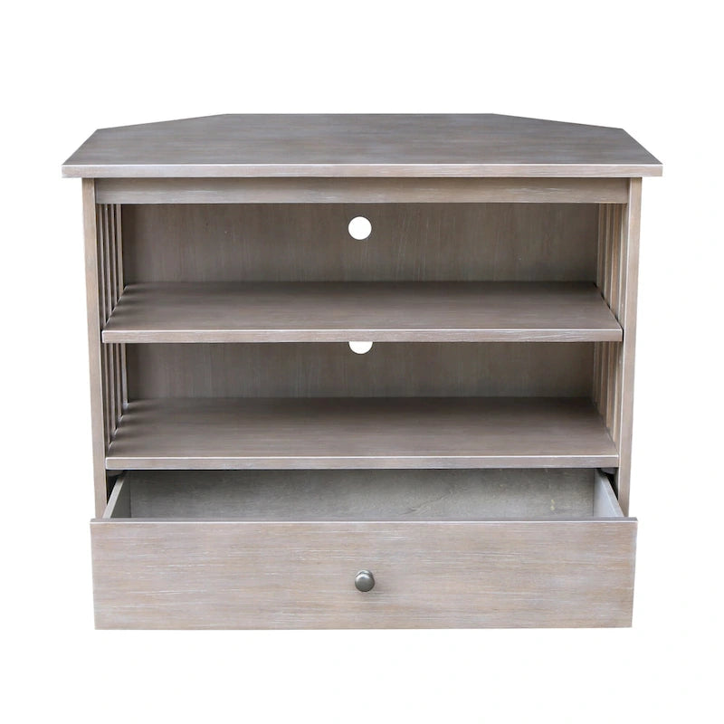 Solid Hardwood Corner TV Stand
